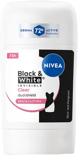 Nivea Black & White Invisible Clear tuhý antiperspirant
