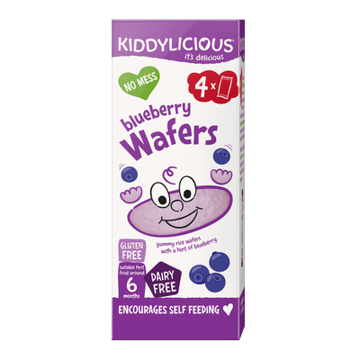 Kiddylicious oplatky borůvkové mini 4x4g