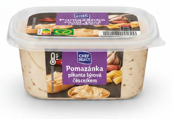 CHEF SELECT Pomazánka pikantní sýrová s česnekem