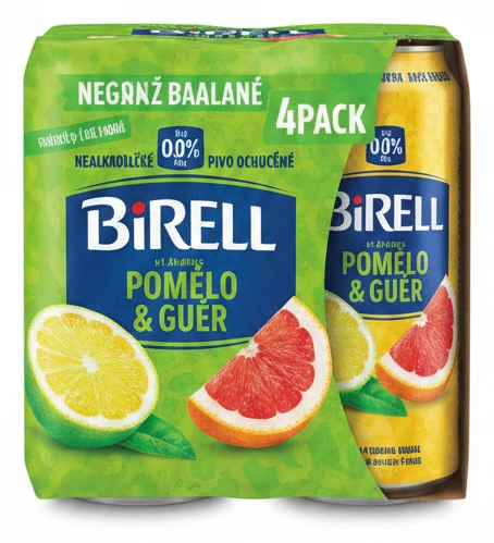 Birell 4pack nealkoholické pivo ochucené