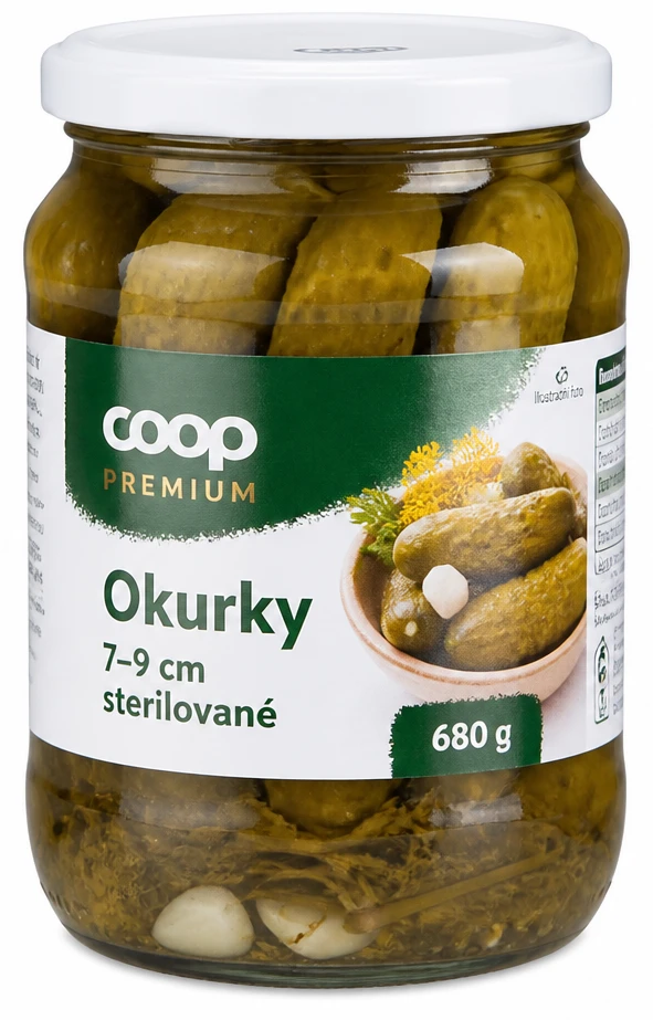 Okurky 7–9 cm sterilované