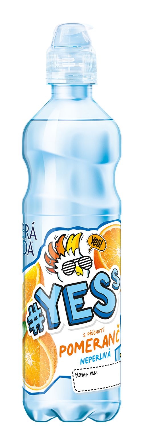 #YESs pomeranč neperlivá 0,5l PET
