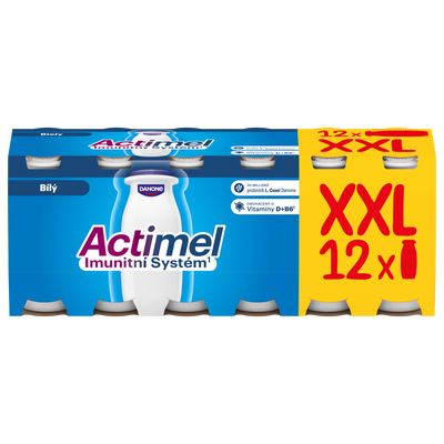 Actimel Probiotický jogurtový nápoj s vitamíny bílý 12x100g
