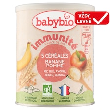 Babybio Bio nemléčná obilná 5zrnná kaše s banánem a jablkem 220g