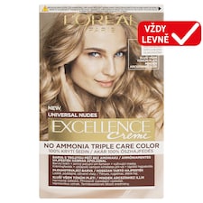L'Oréal Paris Excellence Nudes 8 U Světlá blond, 72 ml + 48 ml + 12 ml + 60 ml