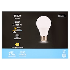 Home LED žárovka 7,8W E27 teplé bílé světlo 3 ks