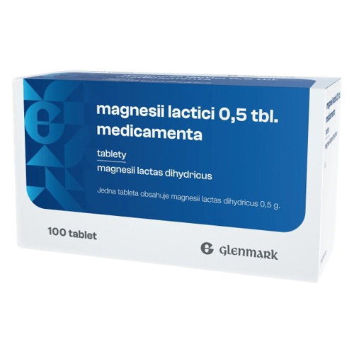 MAGNESII LACTICI 0,5 TBL. MEDICAMENTA 0,5G Tableta 100