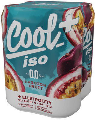 Cool + ISO Passion Fruit nealkoholické 4x0,5l