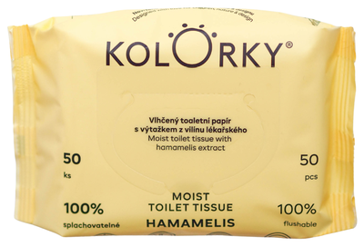 Kolorky Hamamelis Vlhčený toaletní papír s výtažkem z vilínnu lékařského