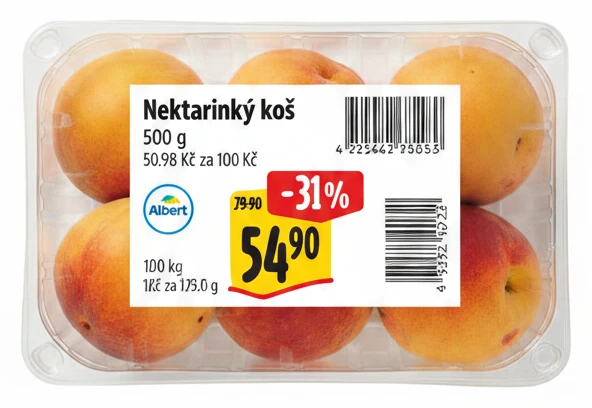 Nektarinky koš