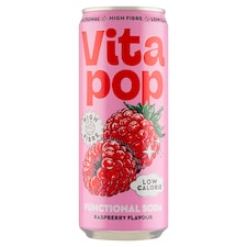 Vitapop Sycený nealkoholický nápoj s malinovou příchutí 330ml