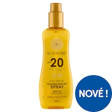Sunnoré Voděodolný sprej s ochrannými faktory UVA a UVB SPF 20 200ml