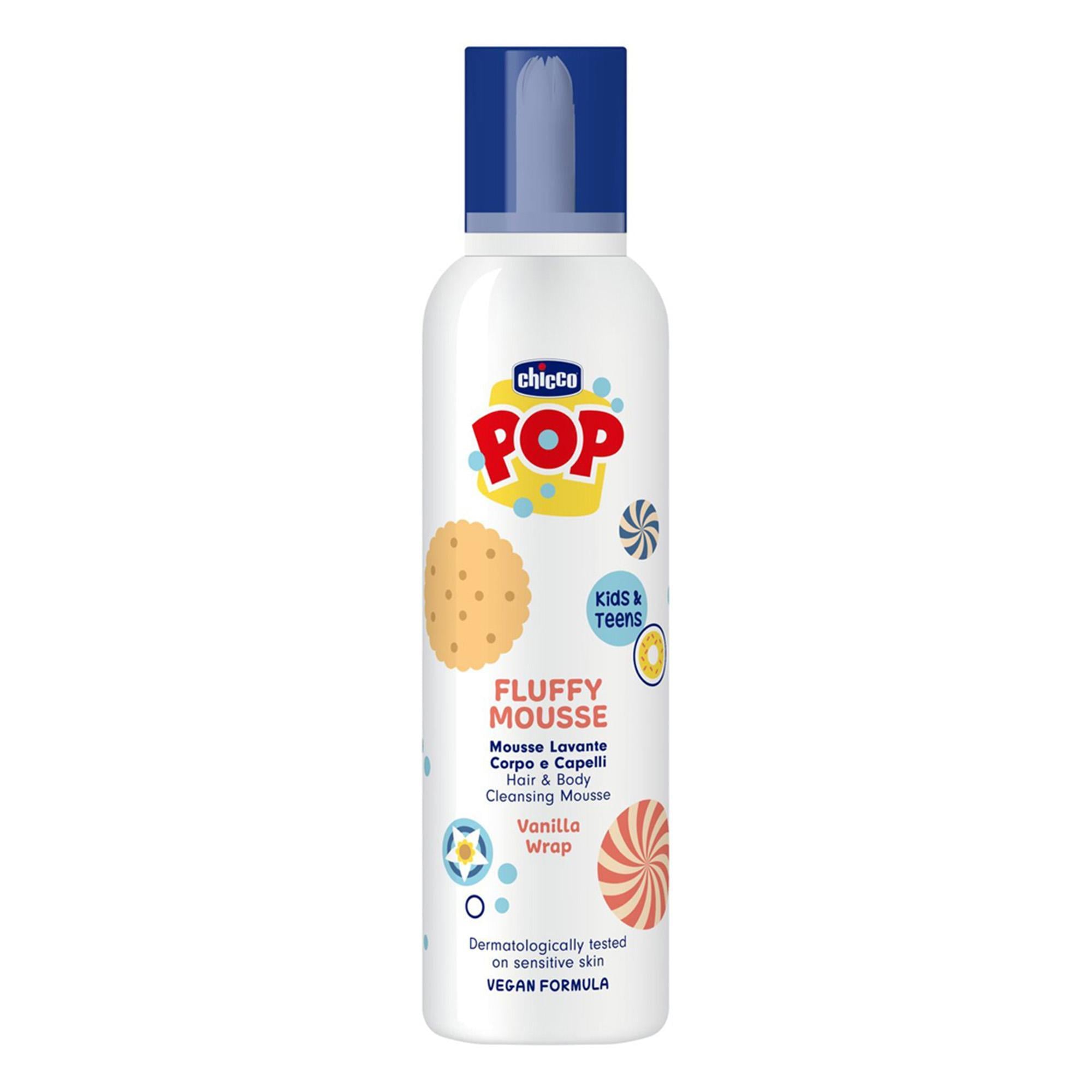 Chicco POP Pěna na vlasy a tělo vanilla wrap