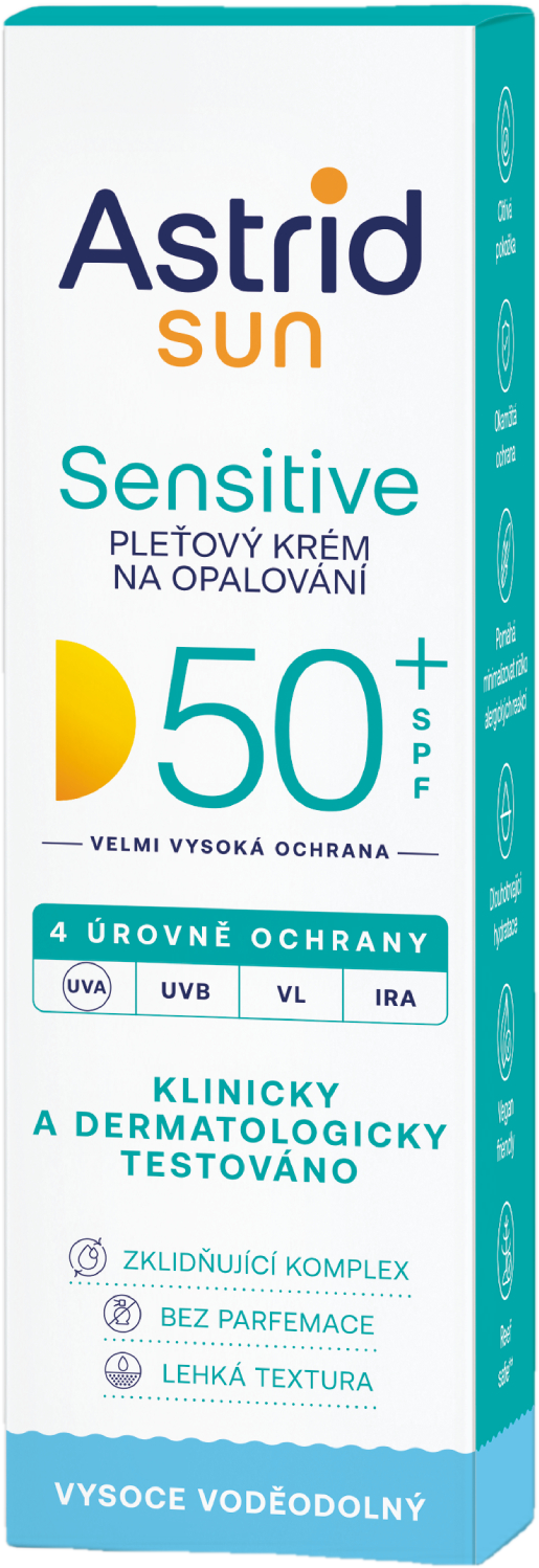 Astrid Sun Sensitive pleťový krém na opalování OF 50+