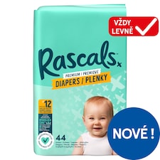 Rascals Prémiové plenky 3 6 - 11 kg 44 ks