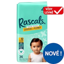 Rascals Prémiové plenky 4 10 - 15 kg 36 ks