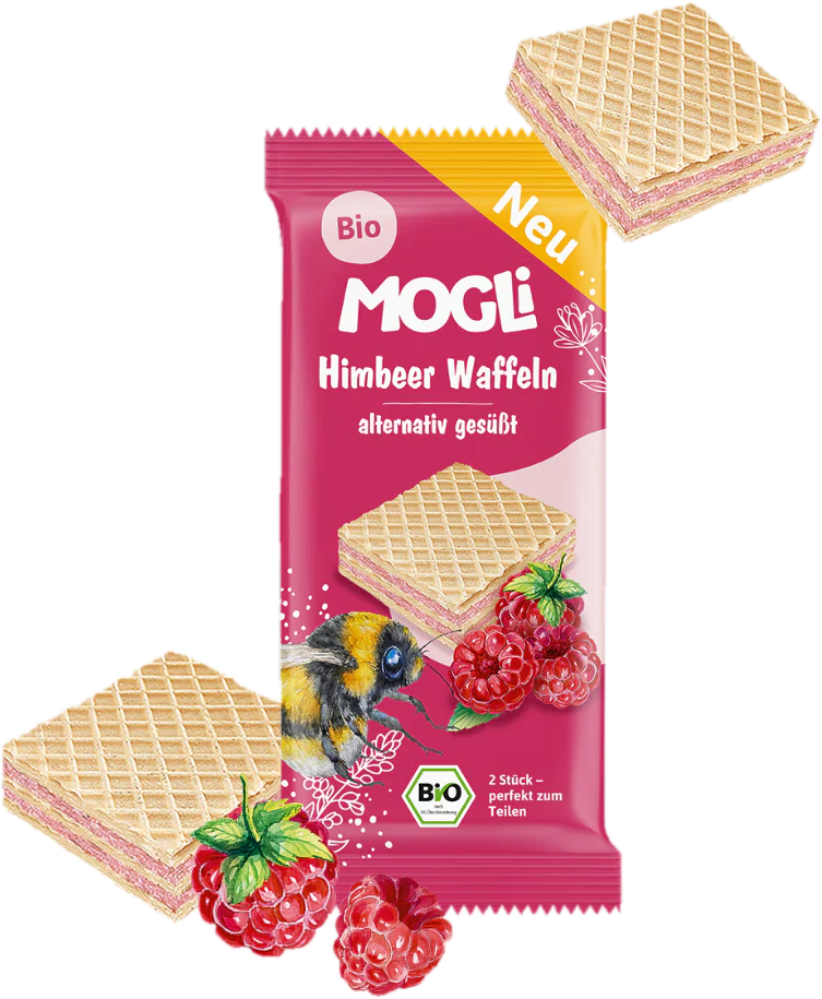 Mogli BIO Malinové vafličky