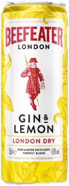 Beefeater Gin & Lemon 4,9% obj. plech