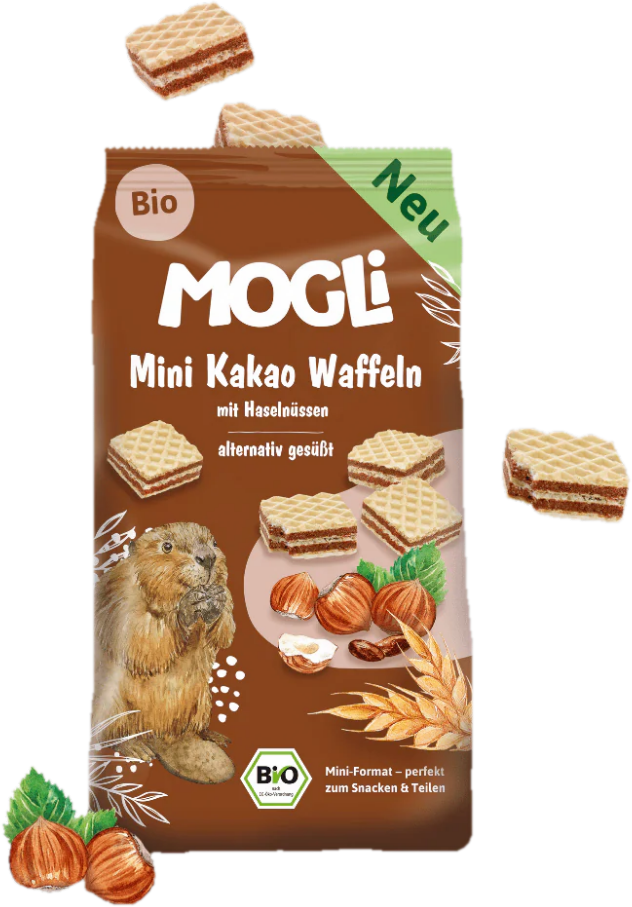 Mogli BIO Kakaové mini vafličky