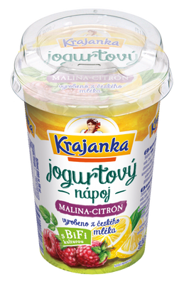 Krajanka Jogurtový nápoj 1,3% malina-citron