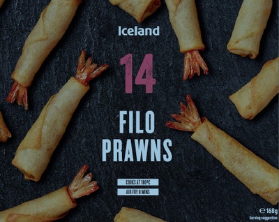 Iceland Prémiové krevety křupavém filo těstíčku