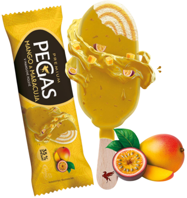 Pegas Premium Mango & Marakuja v mangové polevě