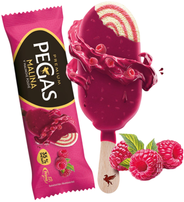 Pegas Premium Malina v malinové polevě