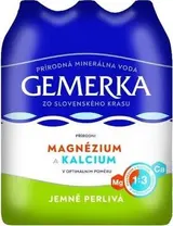Gemerka Magnézium a kalcium jemně perlivá minerální voda 6x1,5l