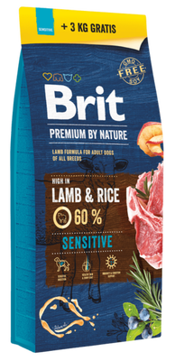 Brit Premium by Nature Sensitive Lamb 15+3 kg