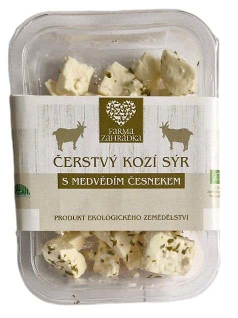 Kozí zahrádka BIO Čerstvý kozí sýr medvědí česnek