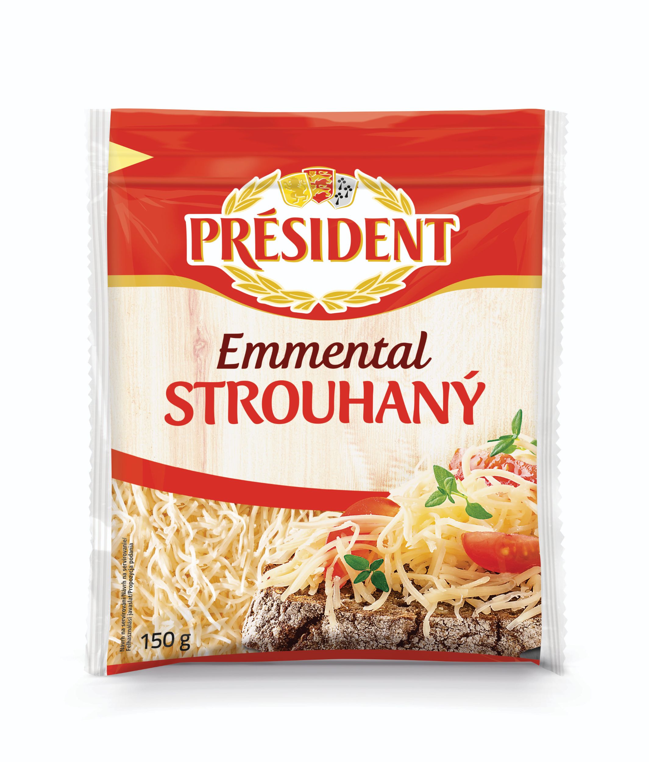 Président Emmental strouhaný 150g