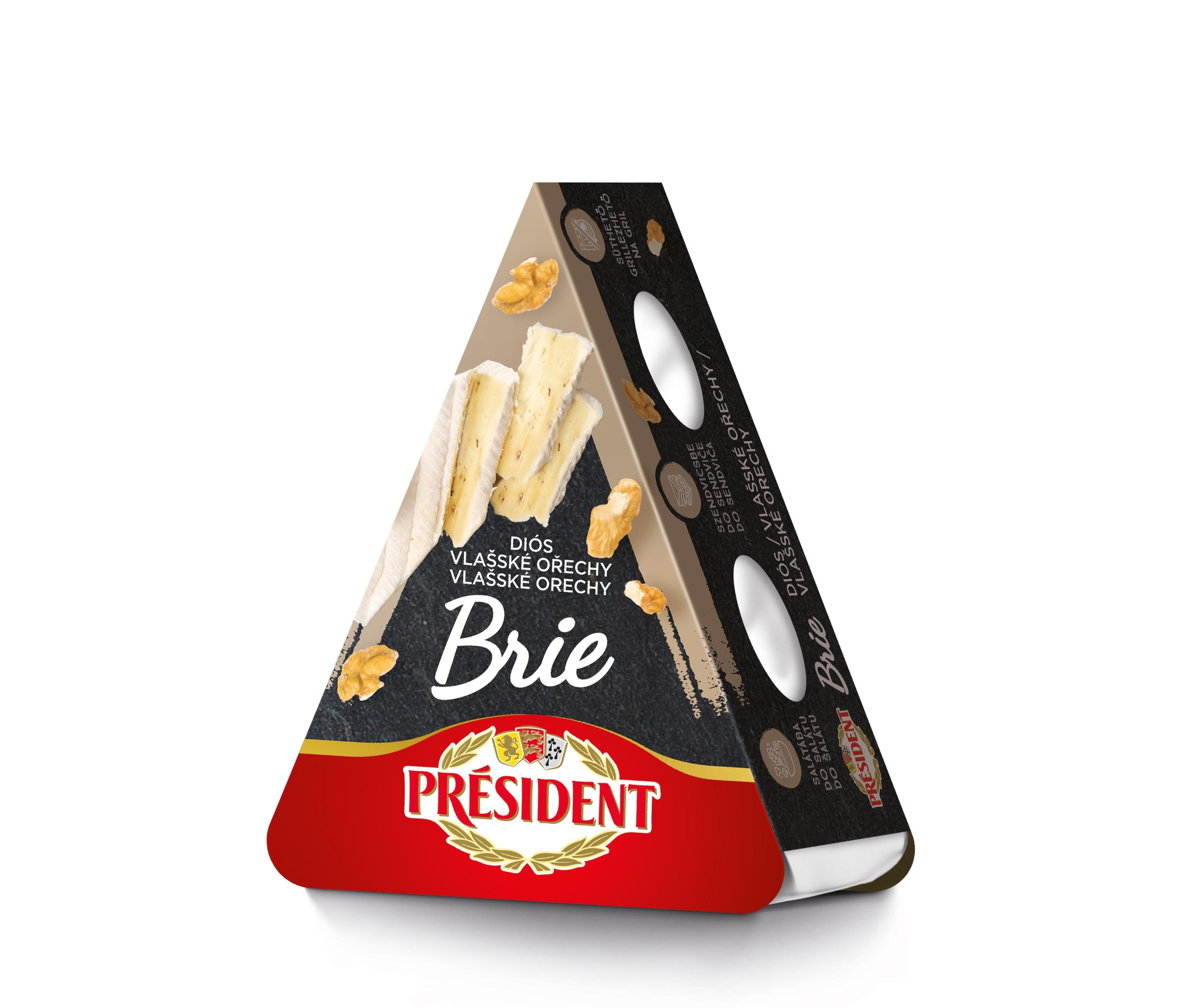 Président Brie ořech 125g