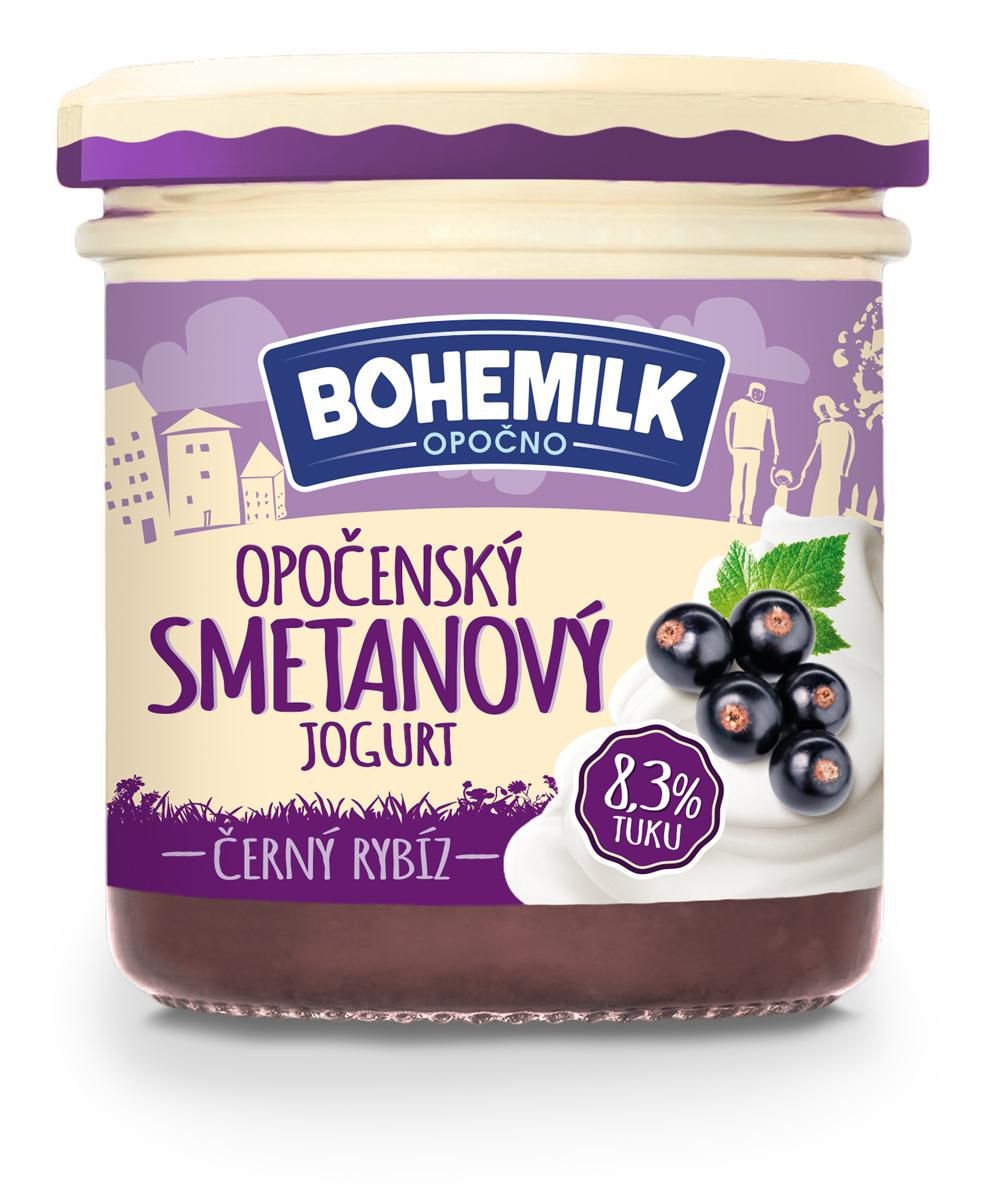 Opočenský Prémiový jogurt černý rybíz 150g