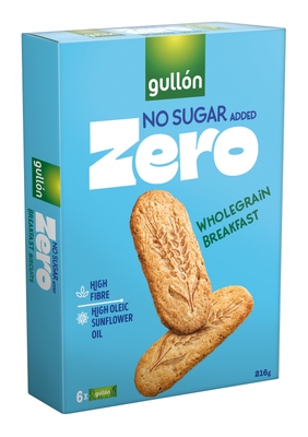 Gullón Breakfast biscuits – Sušenky s celozrnnými cereáliemi, se sladidly, bez přídavku cukru