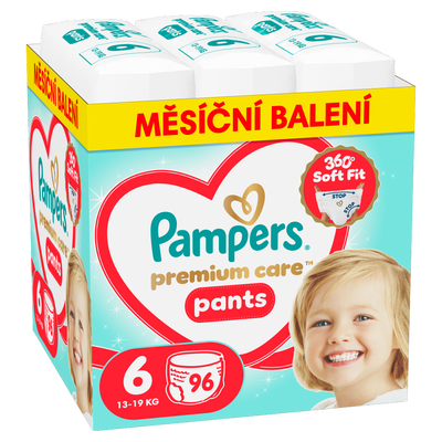 Pampers Premium Care Plenkové kalhotky, vel. 6 (13-19 kg)