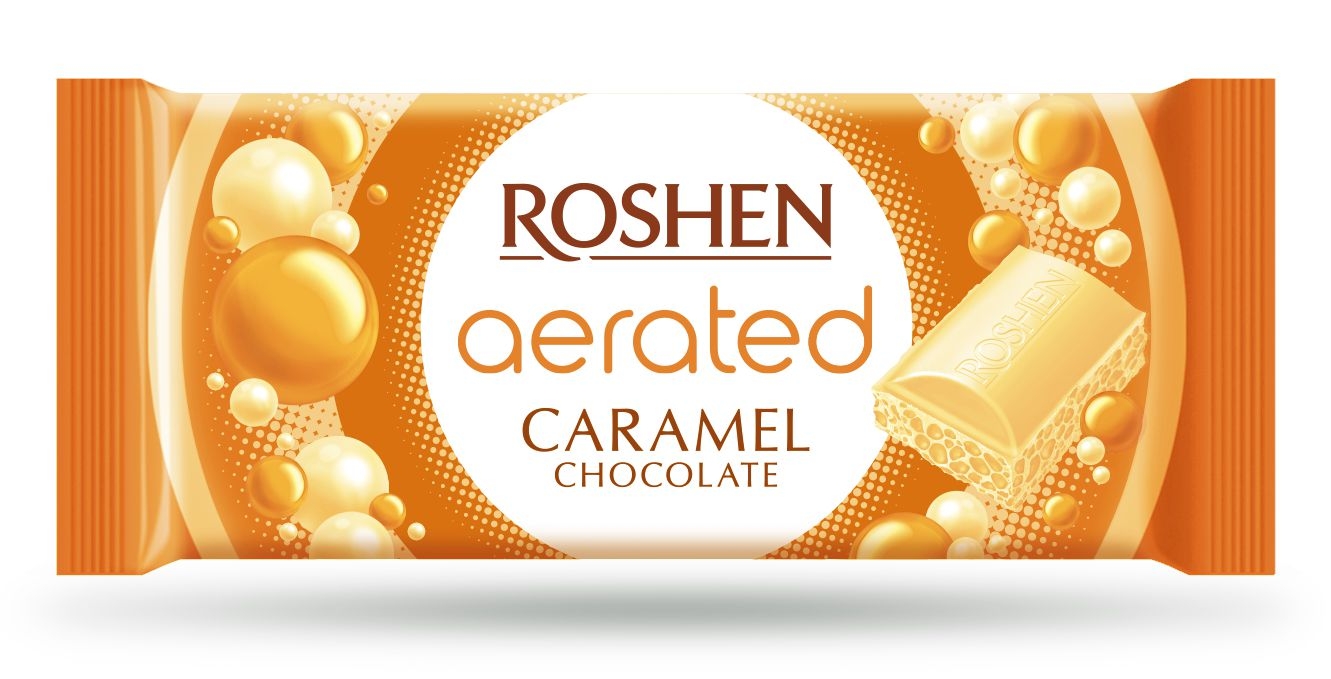 Roshen Bublinková karamelová čokoláda 80g