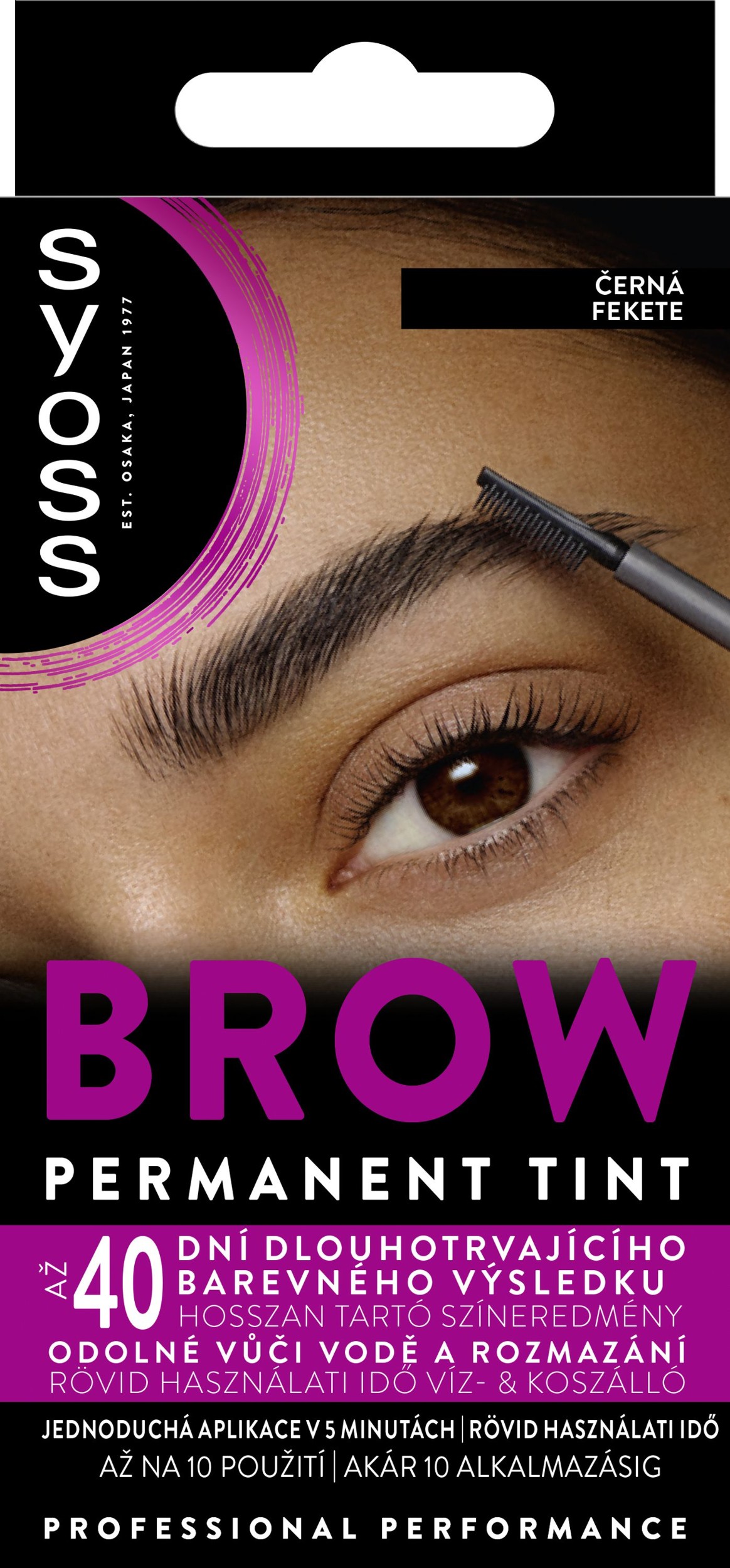 Syoss Brow Tint barva na obočí Černý 10ml