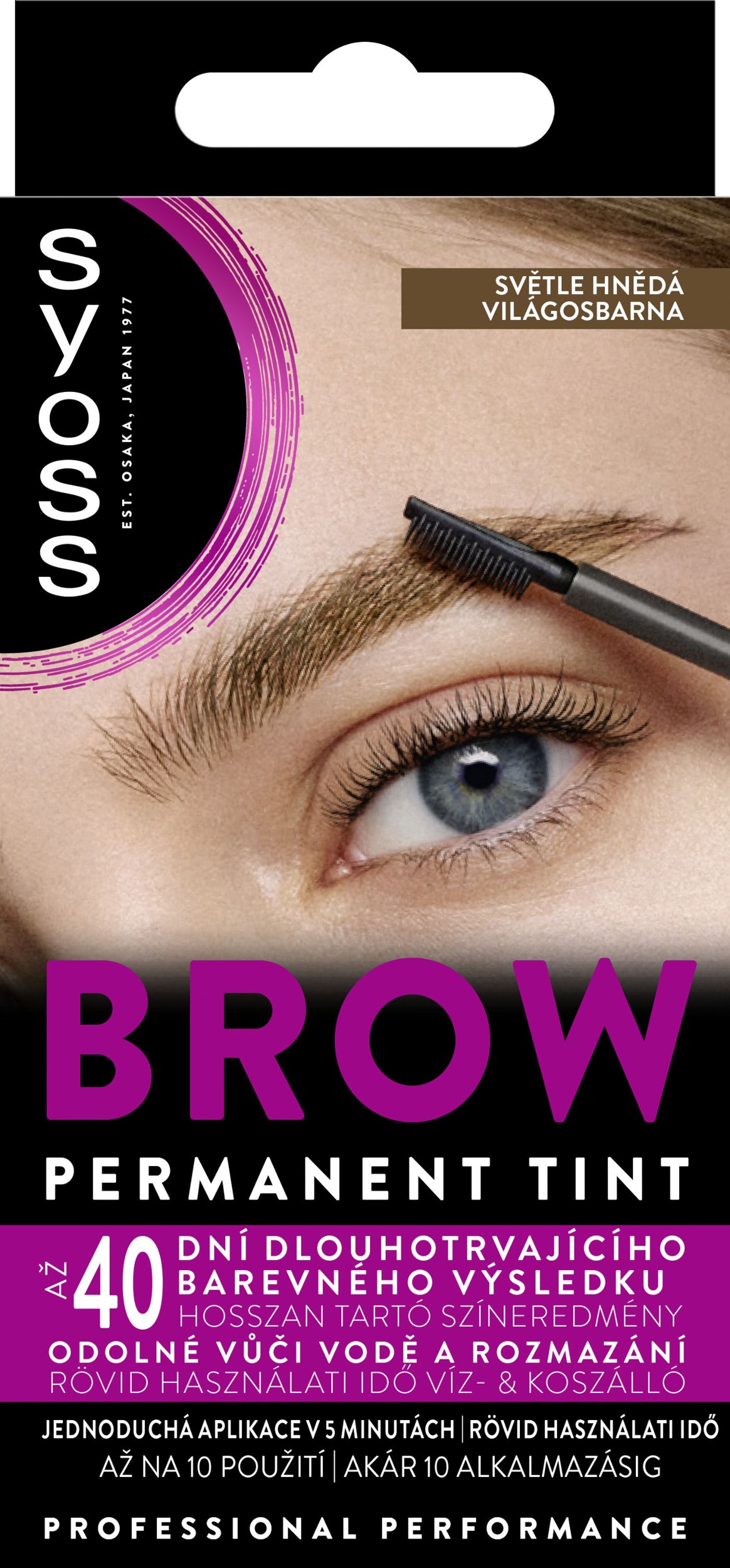 Syoss Brow Tint barva na obočí Světle hnědý 10ml