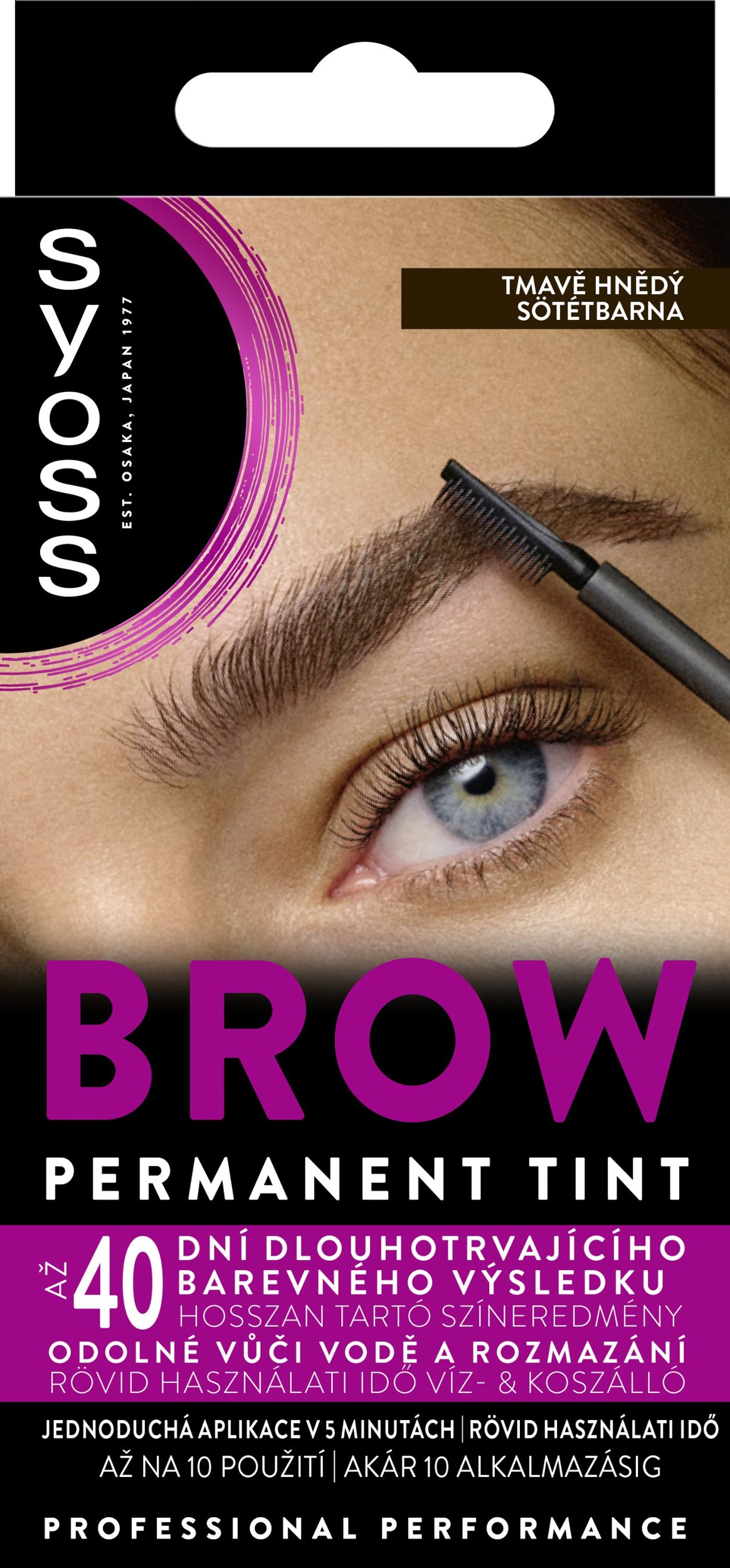 Syoss Brow Tint barva na obočí Tmavě hnědý