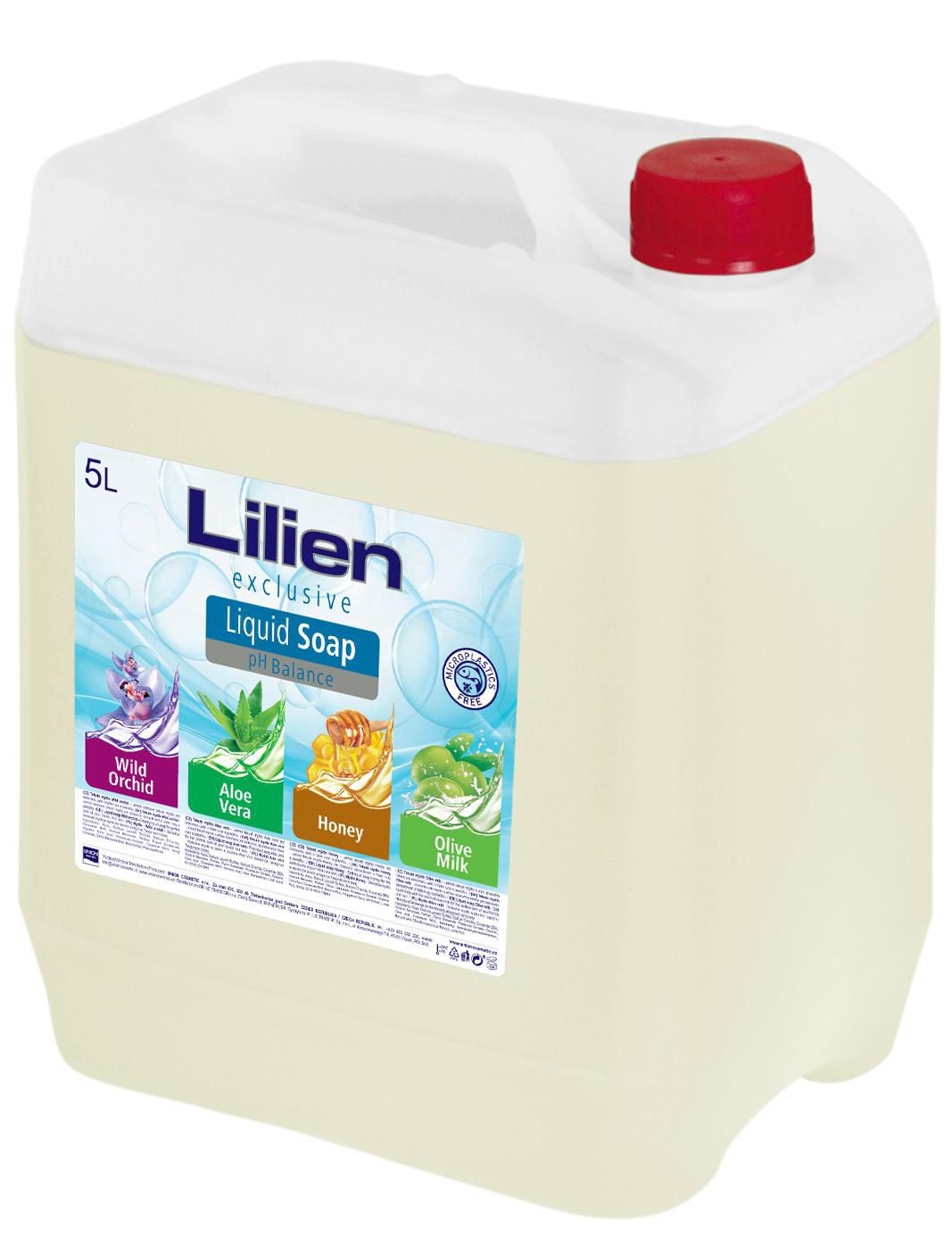 Lilien tekuté mýdlo Olive Milk - náhradní náplň 5000ml