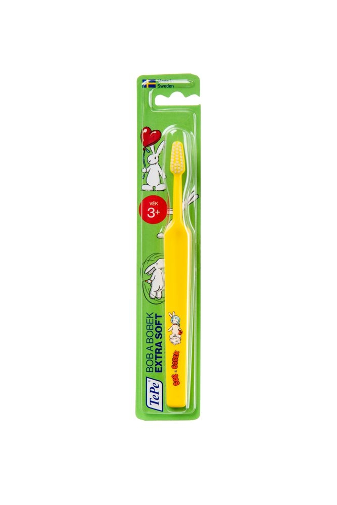 TePe Kids x-soft, dětský zubní kartáček s Bobem a Bobkem