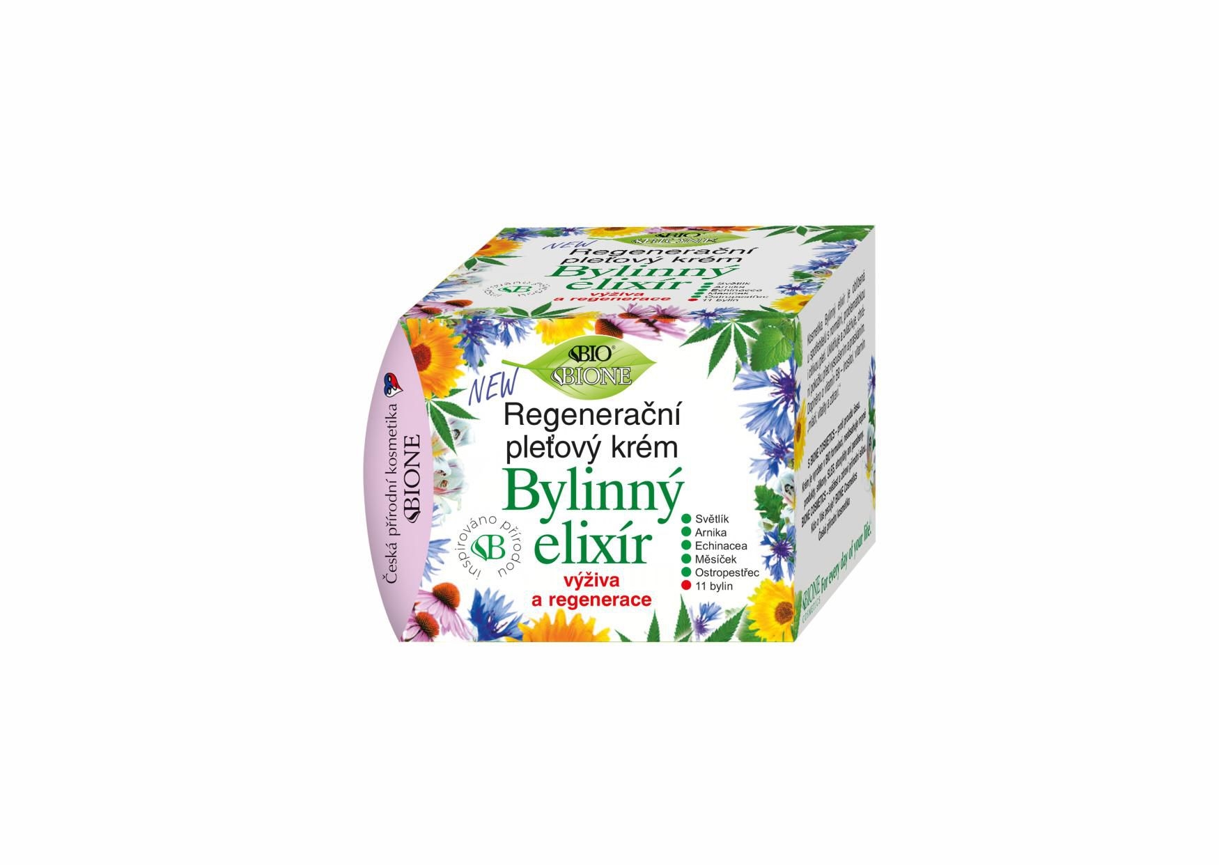 Bione Bio Bylinný Elixír  regenerační pleťový krém