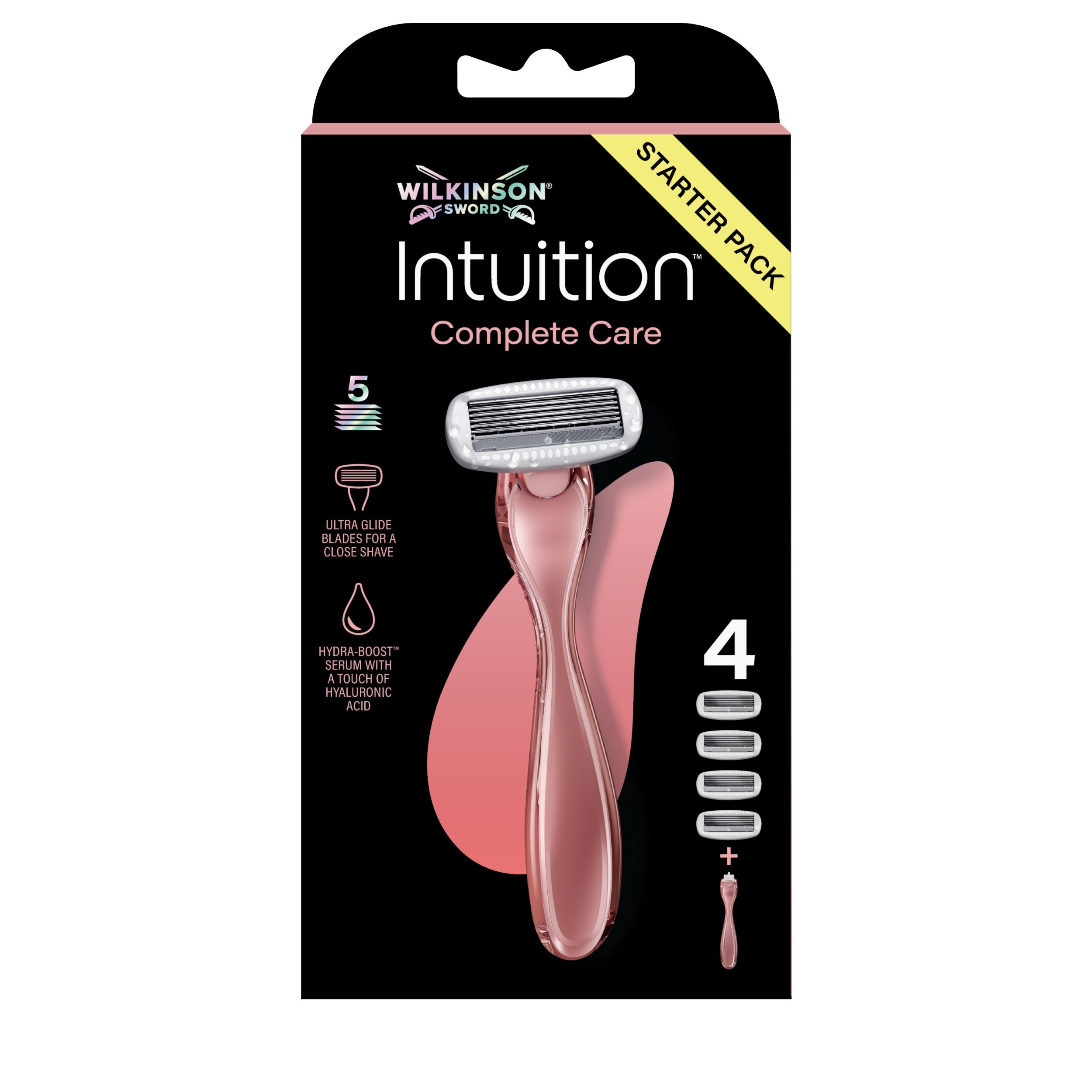 Wilkinson Sword Intuition Complete Care dámský holící strojek a 4 ks náhradní hlavice