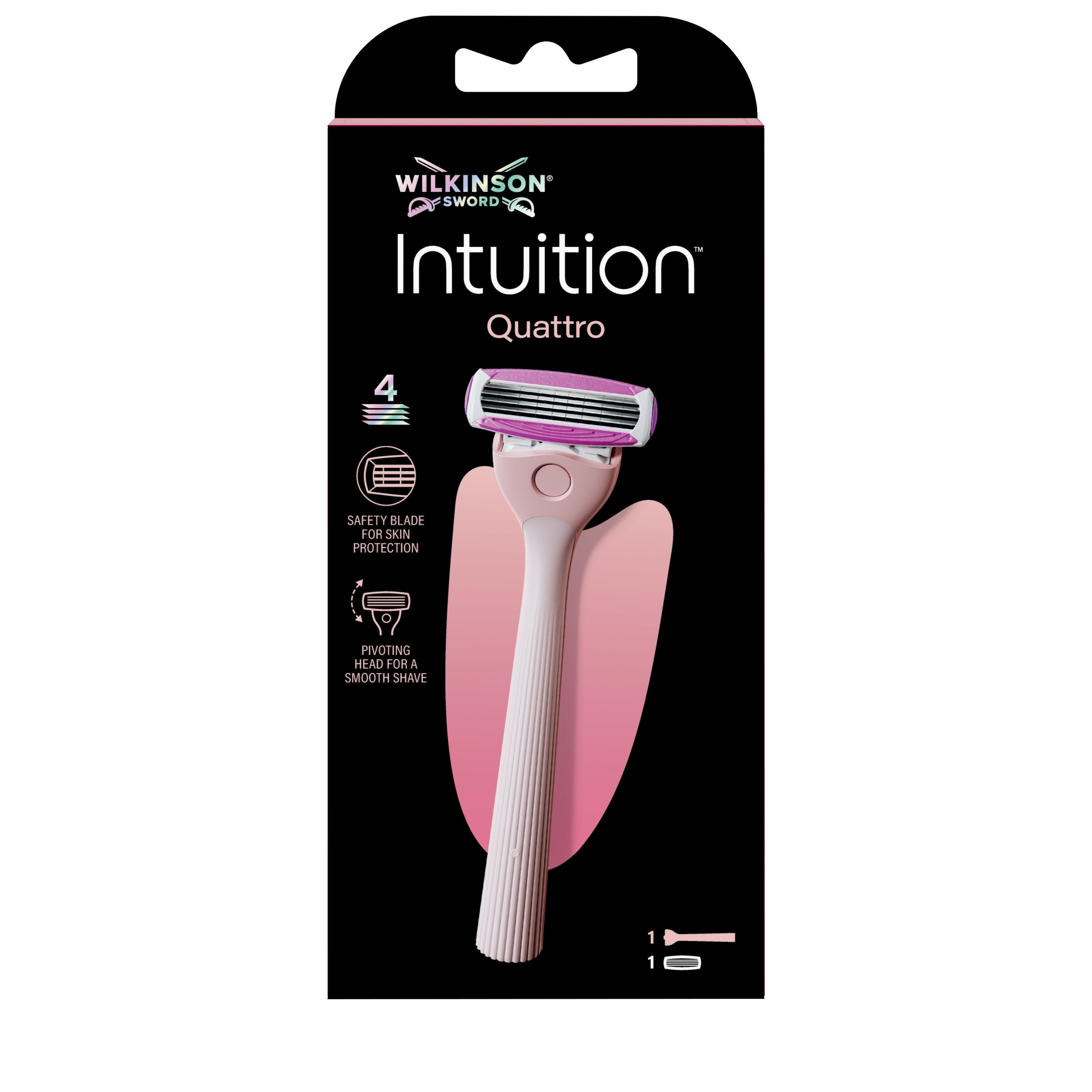 Wilkinson Sword Intuition Quattro dámský holicí strojek 1 ks