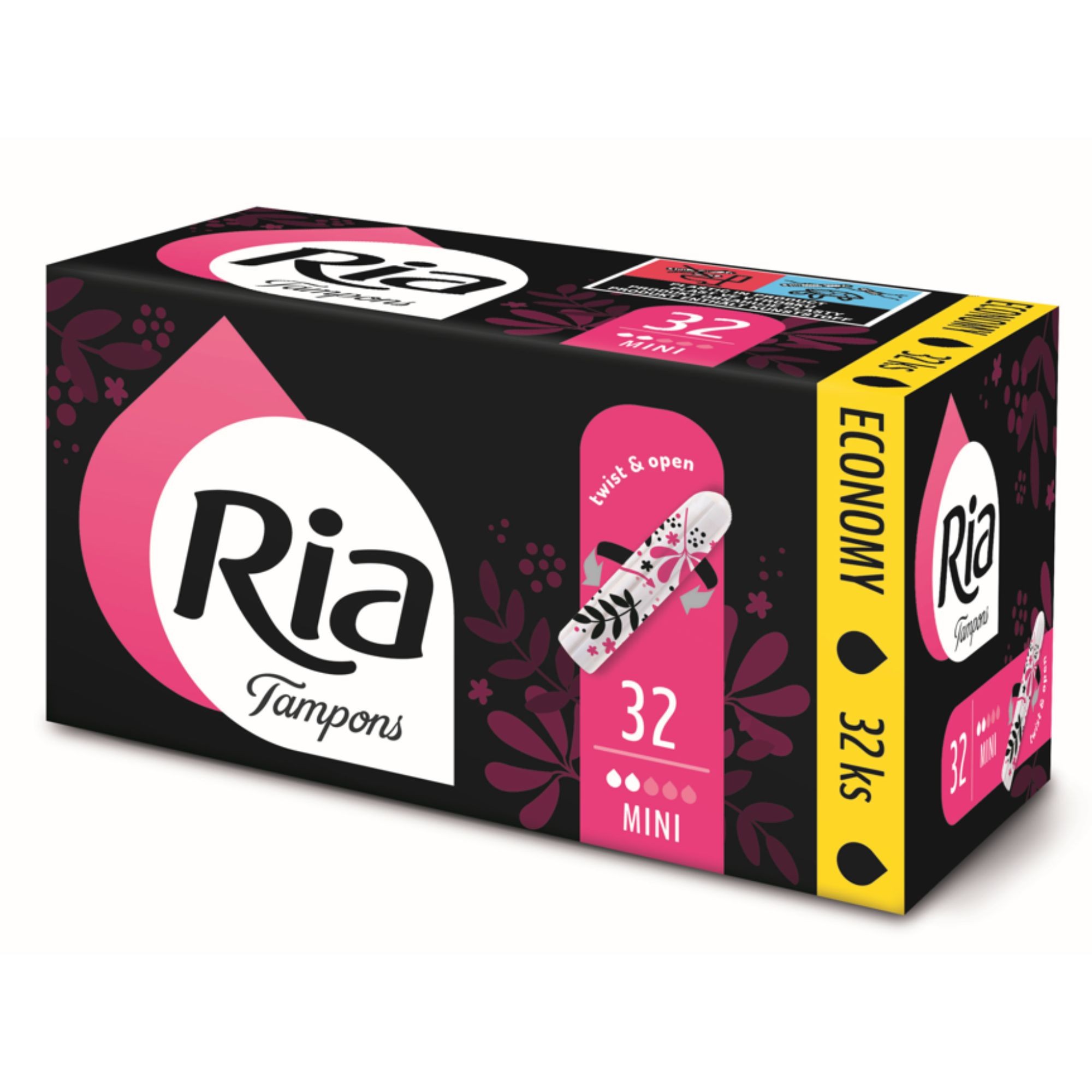 Ria Tampony Mini 32 pcs. Krabice/karto