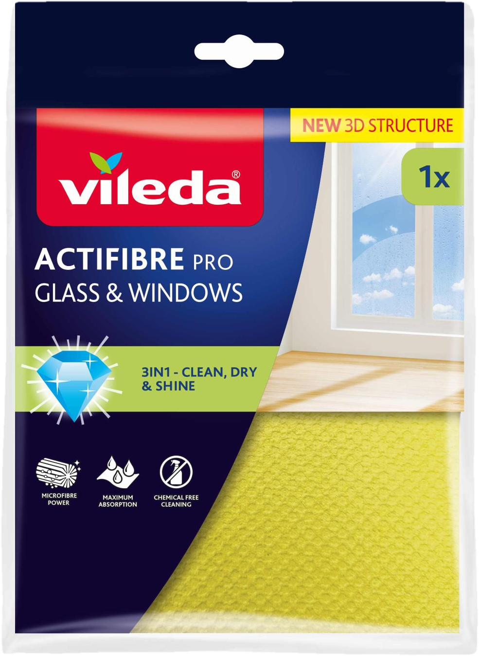 Vileda Actifibre mikrohadřík na okna