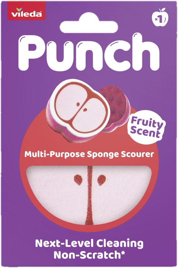Vileda Punch apple houbička