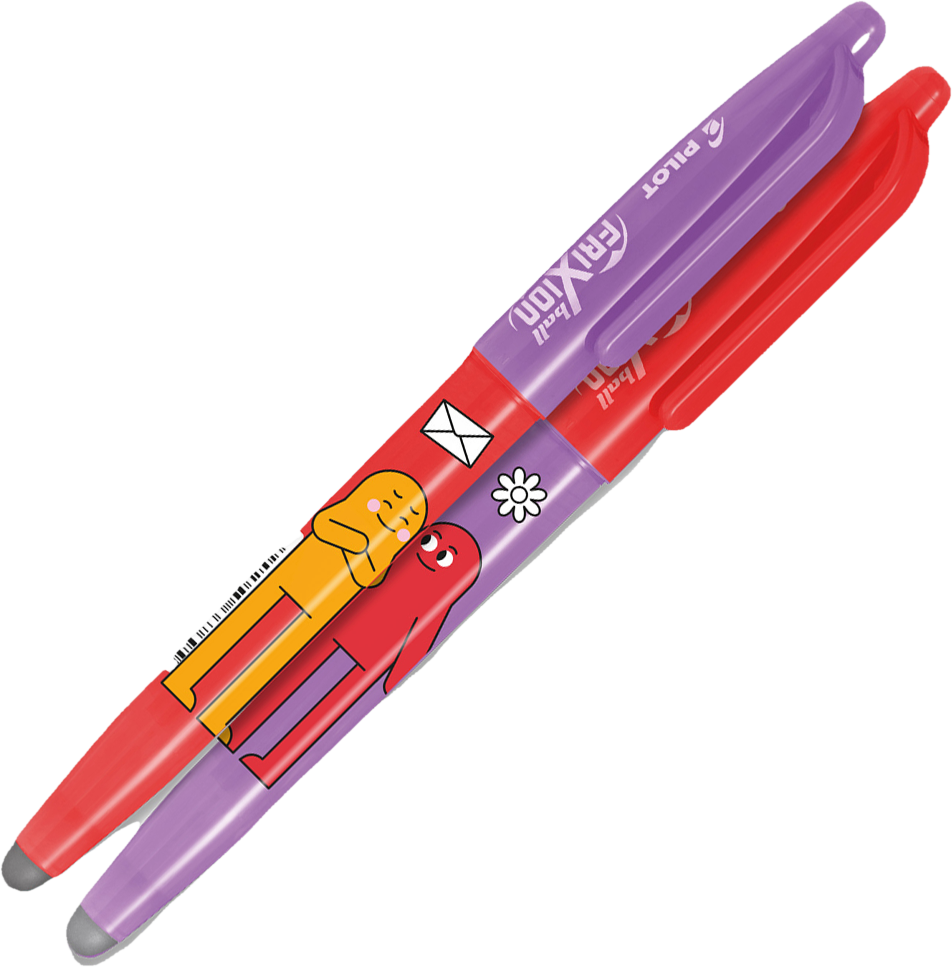 Pilot FriXion Ball Best Friends červená/ fialová, šířka stopy 0,35 mm, šířka hrotu 0,7 mm