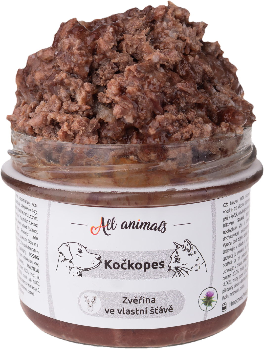 All Animals Kočkopes zvěřina ve vlastní šťávě konzerva