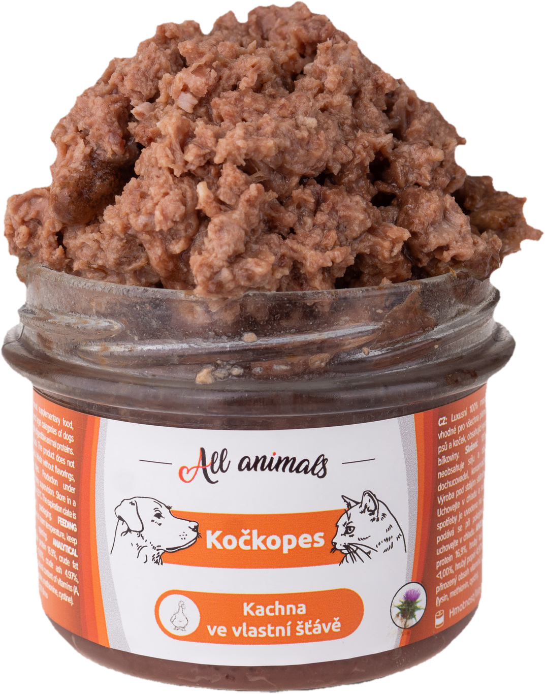 All Animals Kočkopes kachna ve vlastní šťávě konzerva